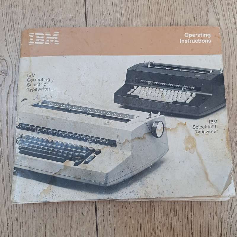 Vintage IBM Selectric II golf ball typewriter
