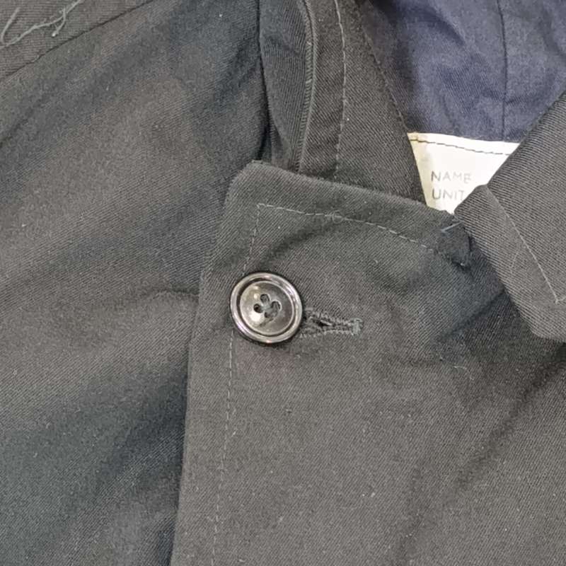 SA Navy black waterproof men's coat - size 2 (medium)