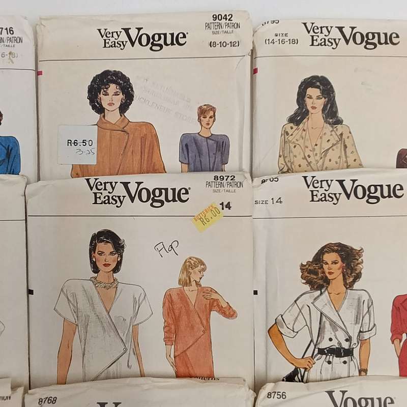 Lot of 11 Vintage clothing patterns