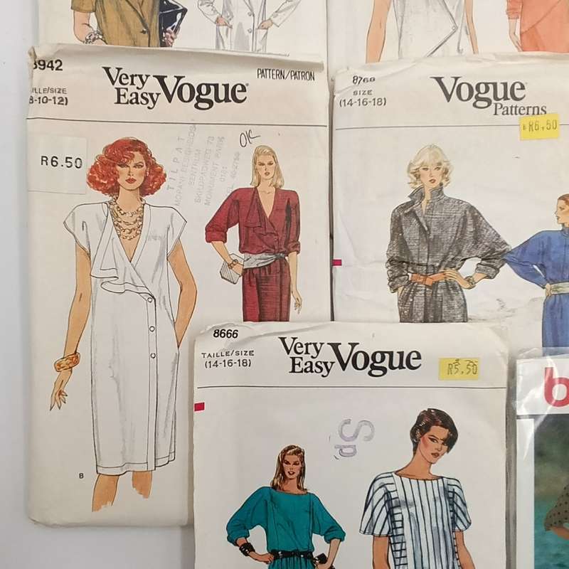 Lot of 11 Vintage clothing patterns