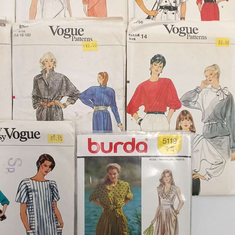 Lot of 11 Vintage clothing patterns