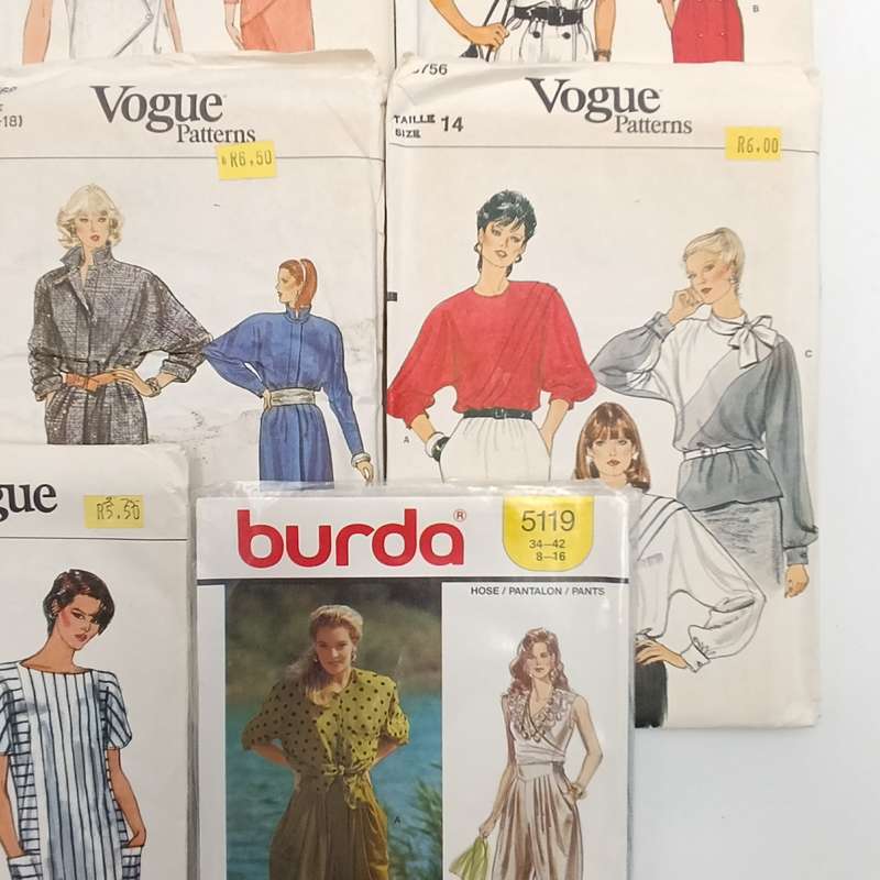 Lot of 11 Vintage clothing patterns