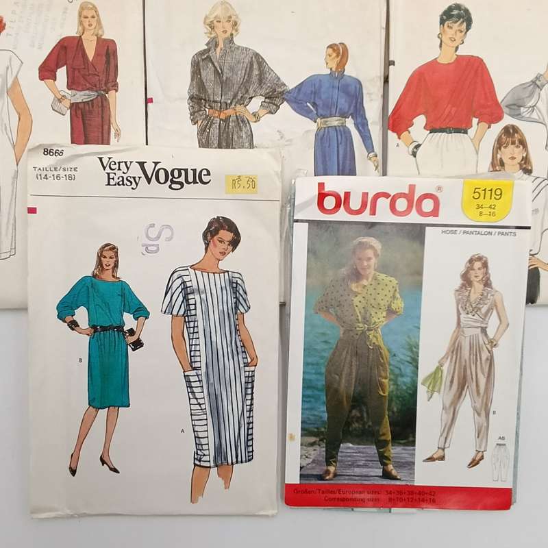 Lot of 11 Vintage clothing patterns