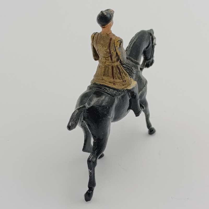 Britains Ltd Band of the household Life guards trumpeter on horse lead soldier