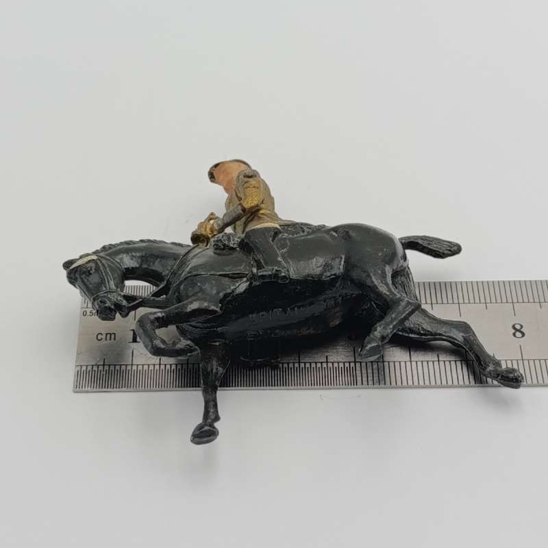 Britains Ltd Band of the household Life guards trumpeter on horse lead soldier