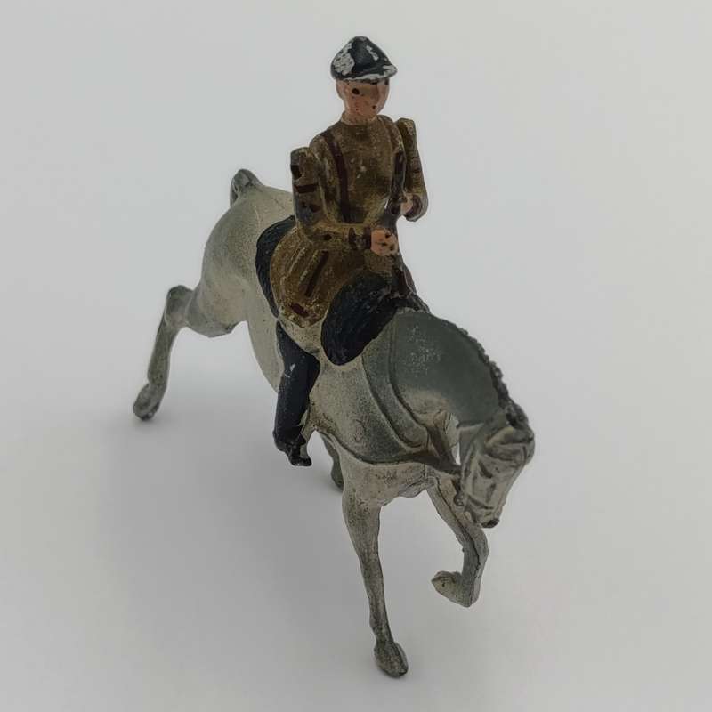 Britains Ltd Band of the household Life Guards flutist on horse lead soldier