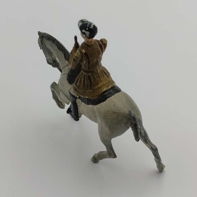 Britains Ltd Band of the household Life Guards flutist on horse lead soldier