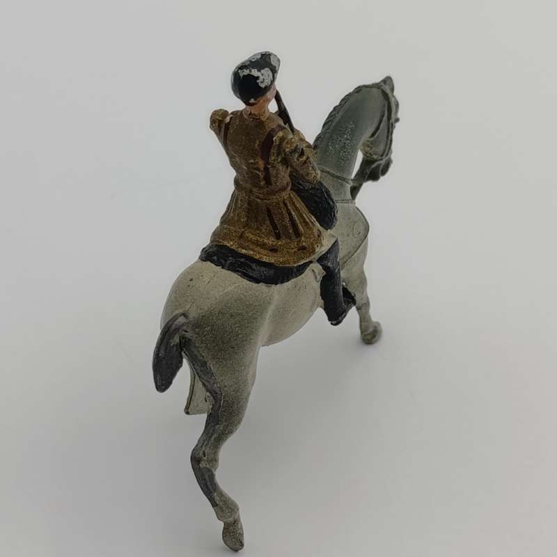 Britains Ltd Band of the household Life Guards flutist on horse lead soldier