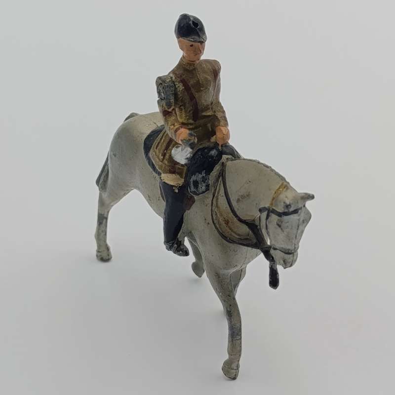 Britains Ltd Band of the Household Life Guards trumpeter on horse load soldier