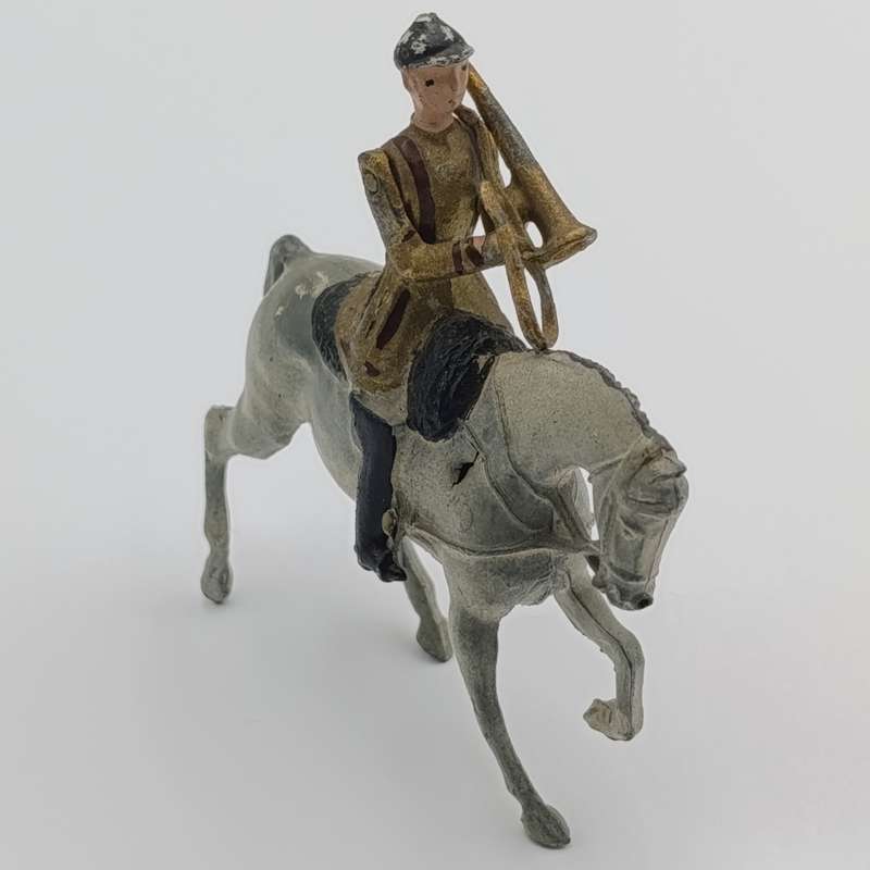 Britains Ltd Band of the Household Life Guard trumpeter on horse lead soldier