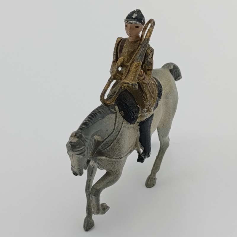 Britains Ltd Band of the Household Life Guard trumpeter on horse lead soldier