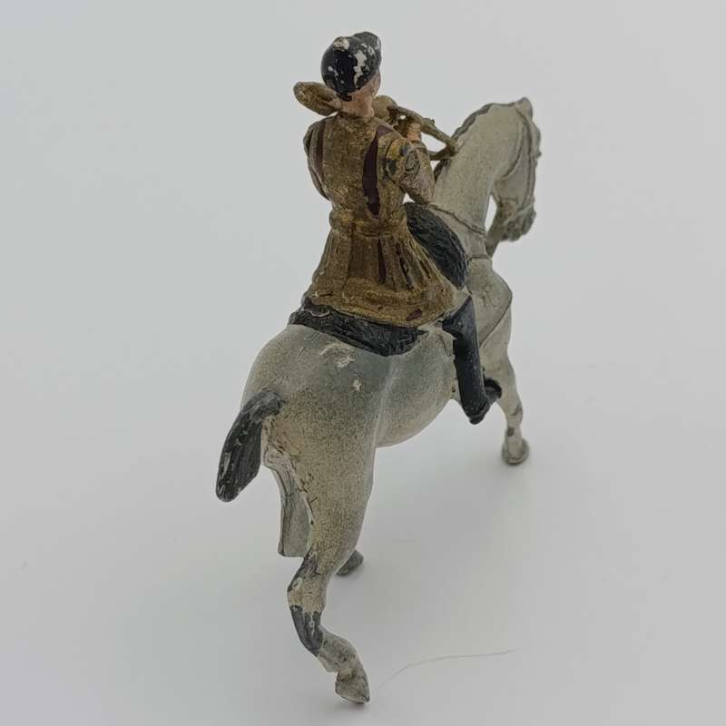 Britains Ltd Band of the Household Life Guard trumpeter on horse lead soldier