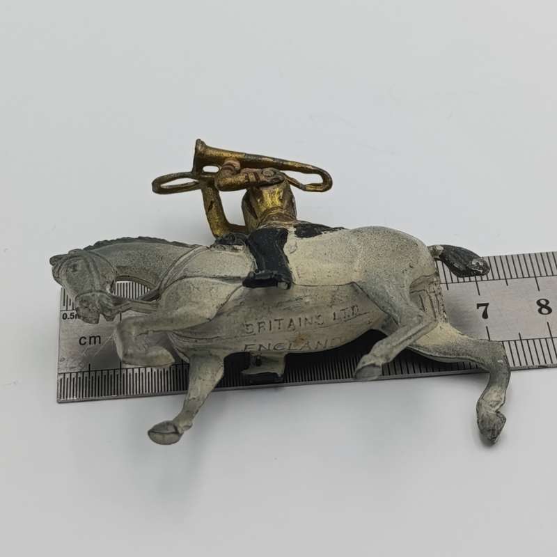 Britains Ltd Band of the Household Life Guard trumpeter on horse lead soldier
