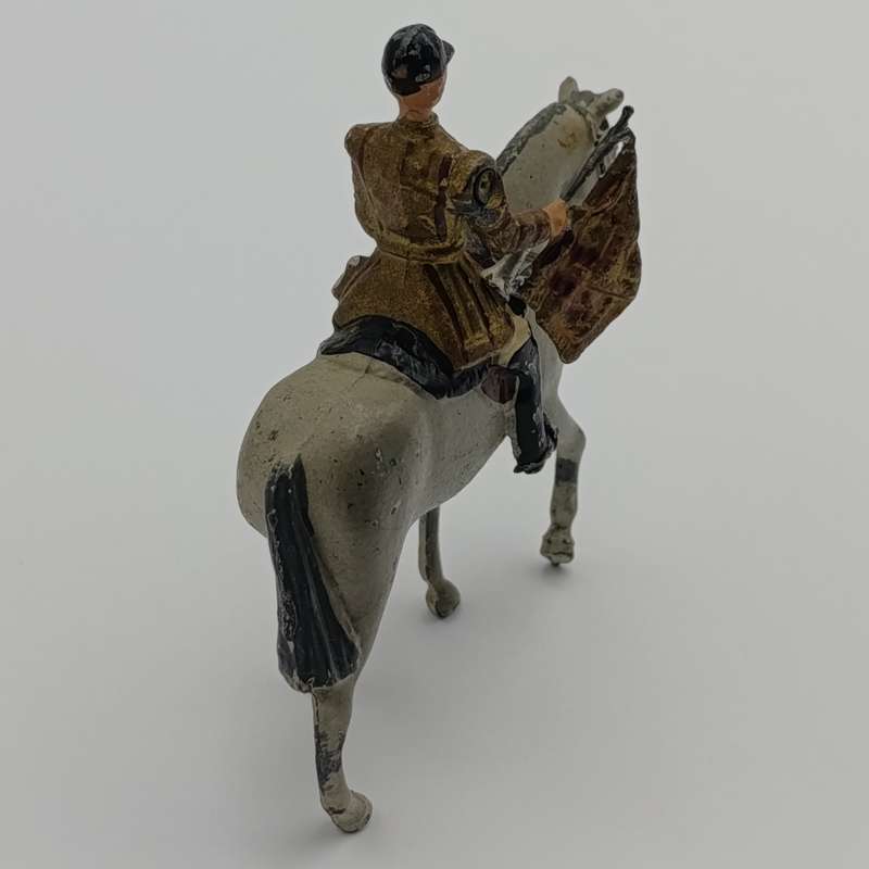 Britains Ltd Band of the Household Life Guards trumpeter on horse lead soldier