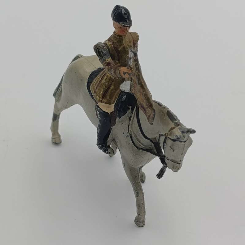Britains Ltd Band of the household Life Guards trumpeter on horse lead soldier