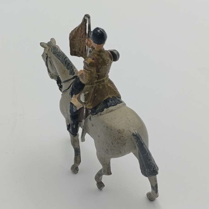 Britains Ltd Band of the household Life Guards trumpeter on horse lead soldier