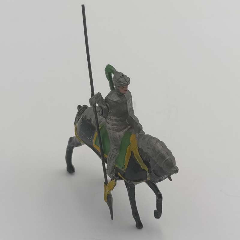 Vintage lead soldier knight on horse