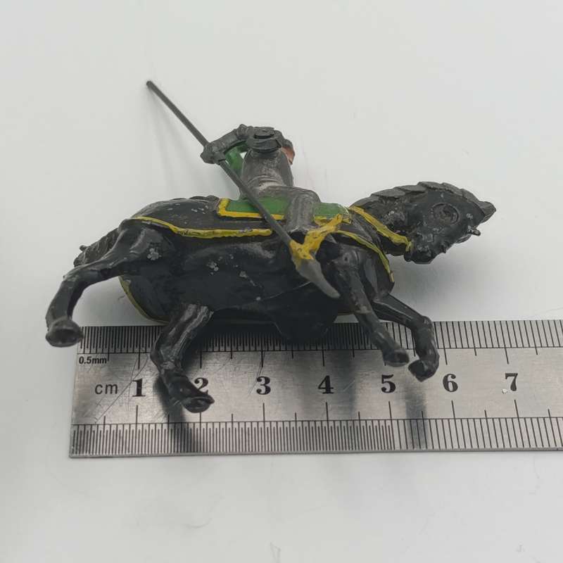 Vintage lead soldier knight on horse