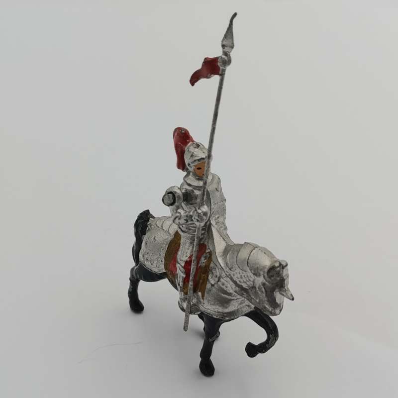 Vintage lead soldier knight on horse