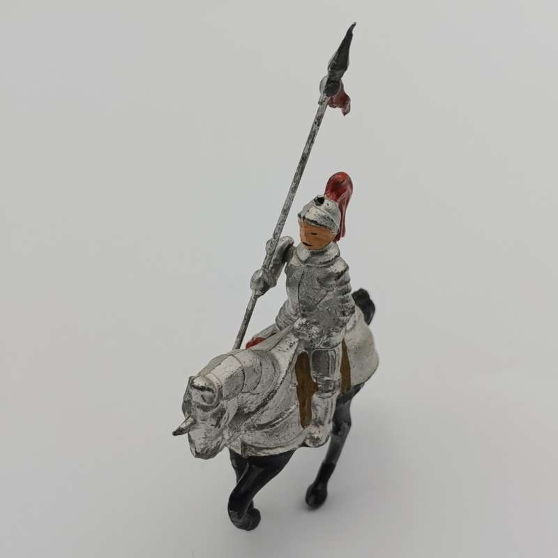 Vintage lead soldier knight on horse