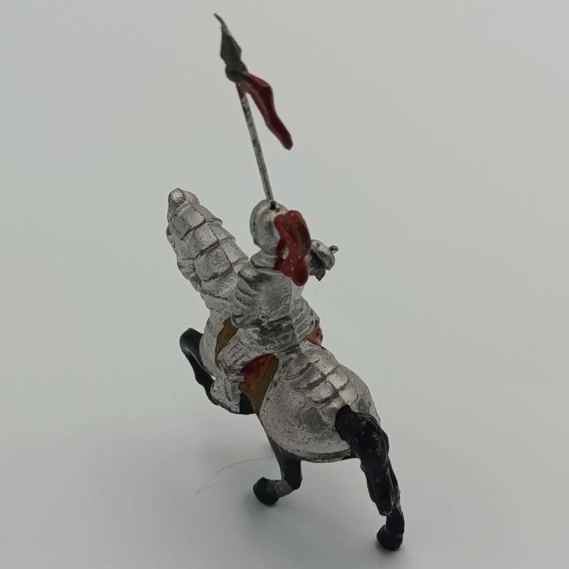 Vintage lead soldier knight on horse