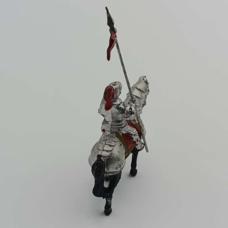 Vintage lead soldier knight on horse