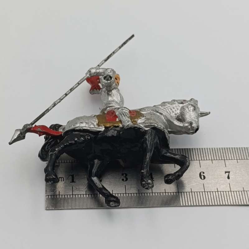 Vintage lead soldier knight on horse