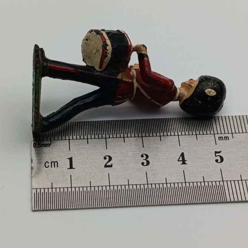 Pair of vintage Grenadier Guards band drummer lead soldiers