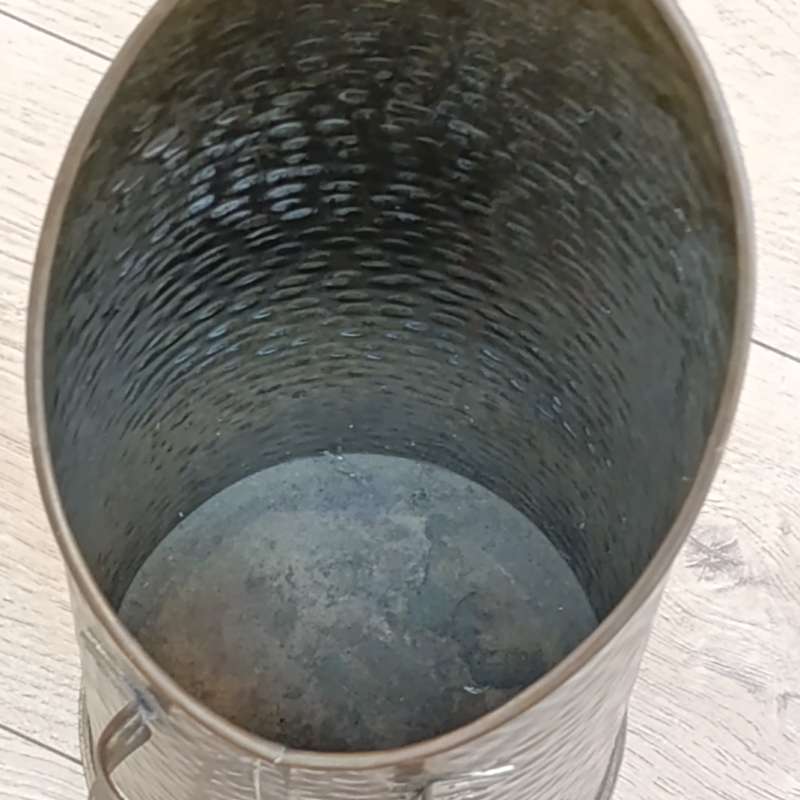 Vintage brass coal scuttle