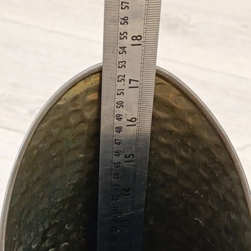 Vintage brass coal scuttle