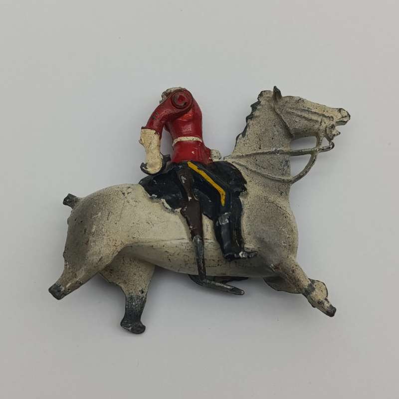 Lot of 4 vintage Britain's Ltd cavalry lead soldiers - damaged