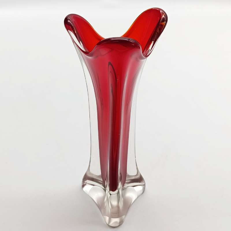 Vintage Murano glass flower vase