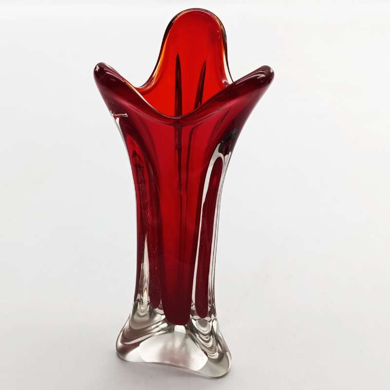 Vintage Murano glass flower vase