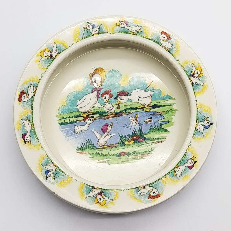 Vintage Wade Quack-Quacks by Rober Barlow kiddies bowl