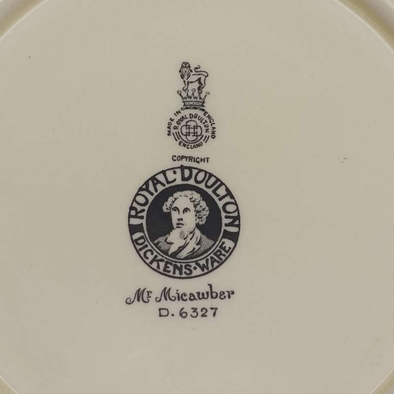Vintage Royal Doulton Dickens-ware Mr. Micawber porcelain bowl
