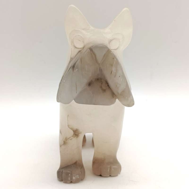 Italian alabaster Scottish terrier figurine