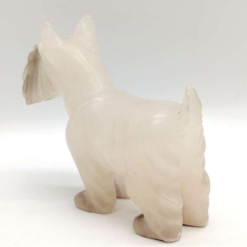 Italian alabaster Scottish terrier figurine