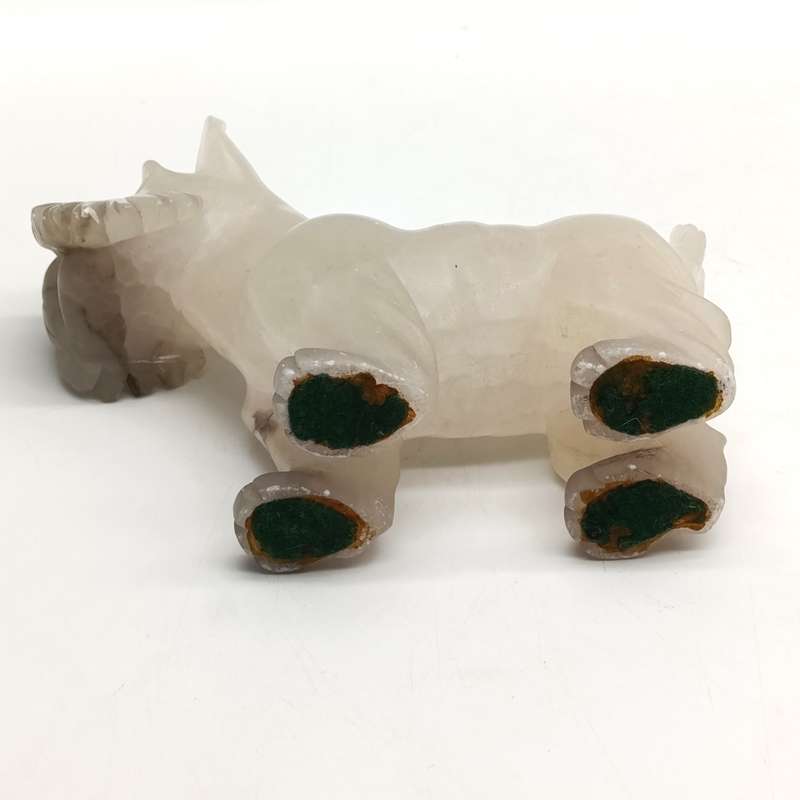 Italian alabaster Scottish terrier figurine