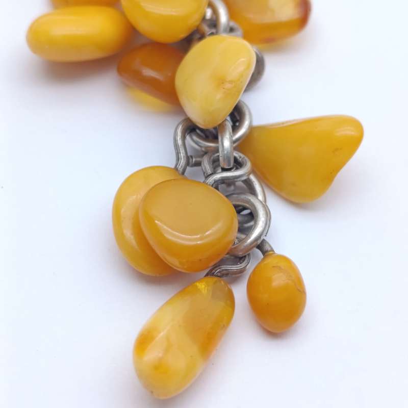 Baltic Amber set in sterling silver - pendant 16.7g