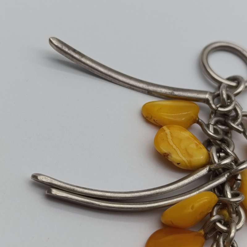 Baltic Amber set in sterling silver - pendant 16.7g