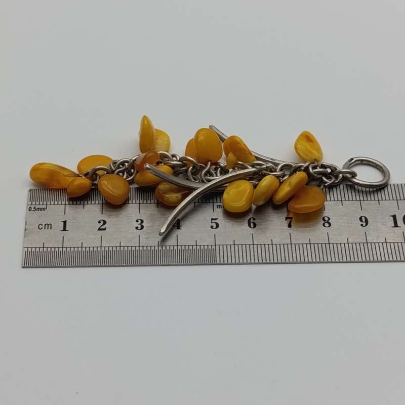 Baltic Amber set in sterling silver - pendant 16.7g