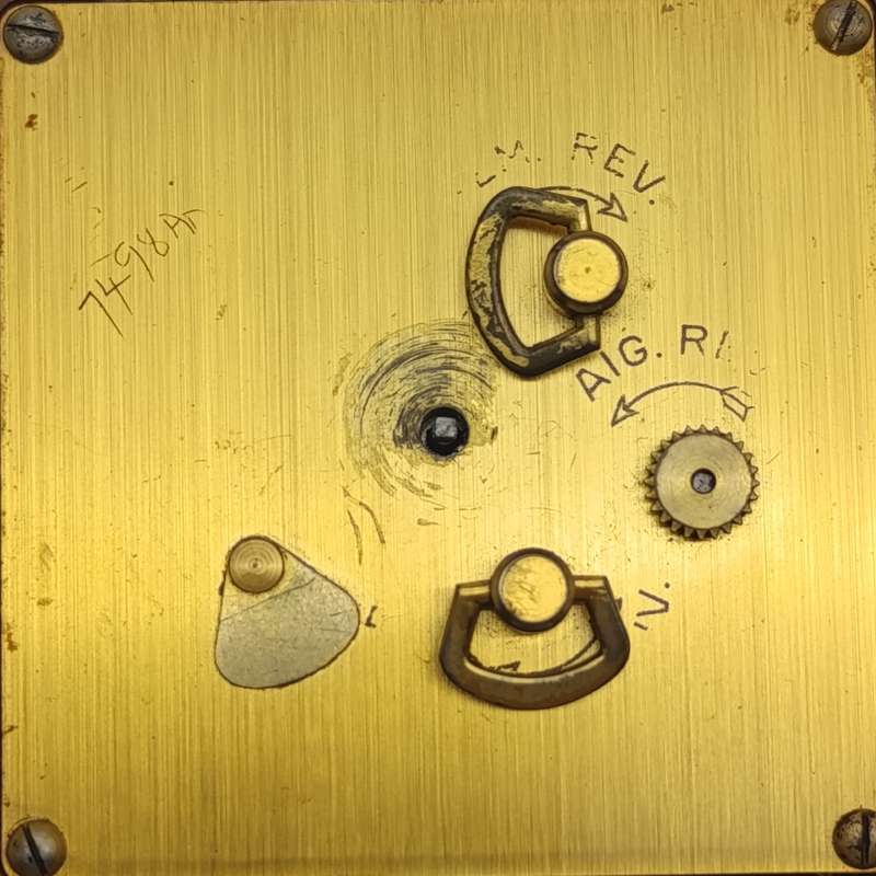 Antique Jaeger Lecoultre Art deco 2-day travelling alarm clock - working