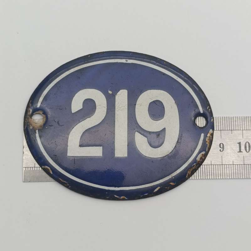 One of the old district 6 house numbers - no 219