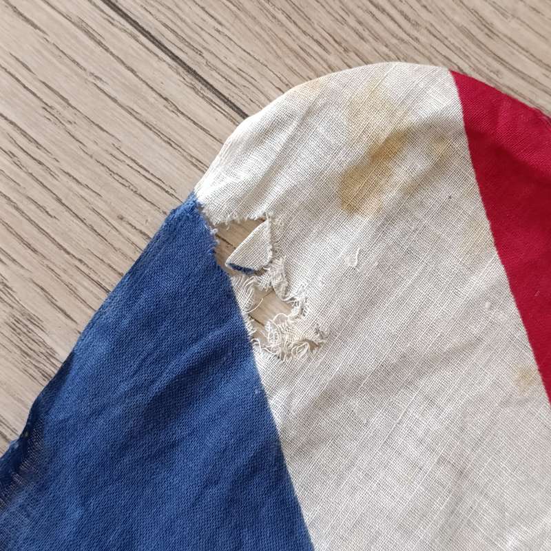 Vintage WW2 British Union Jack flag - some damage