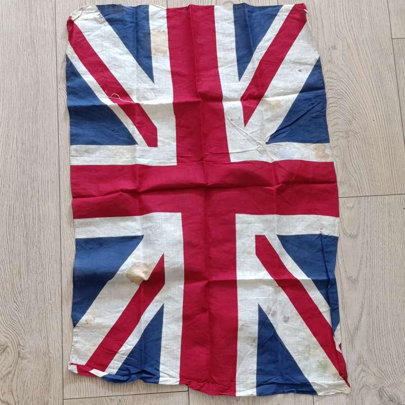 Vintage WW2 British Union Jack flag - some damage