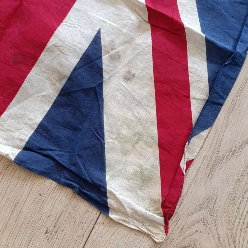 Vintage WW2 British Union Jack flag - some damage