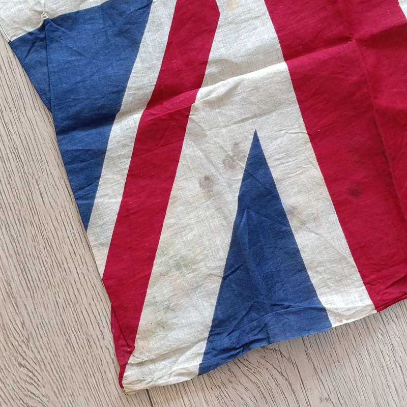 Vintage WW2 British Union Jack flag - some damage