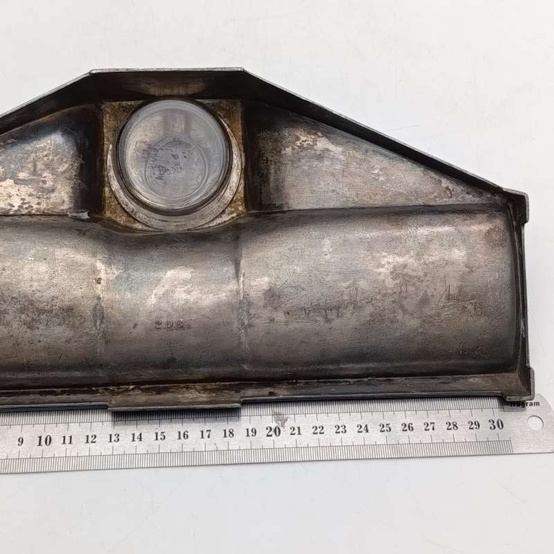 Antique Art Deco WMF - Hallmarked silver-plate writing stand - with ink bottle