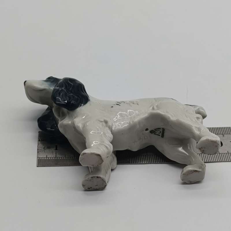 Antique Metzler Orloff marked German Porcelain Springer spaniel dog