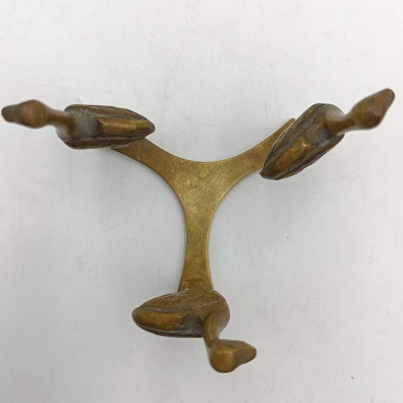 Vintage brass stand for ostrich egg